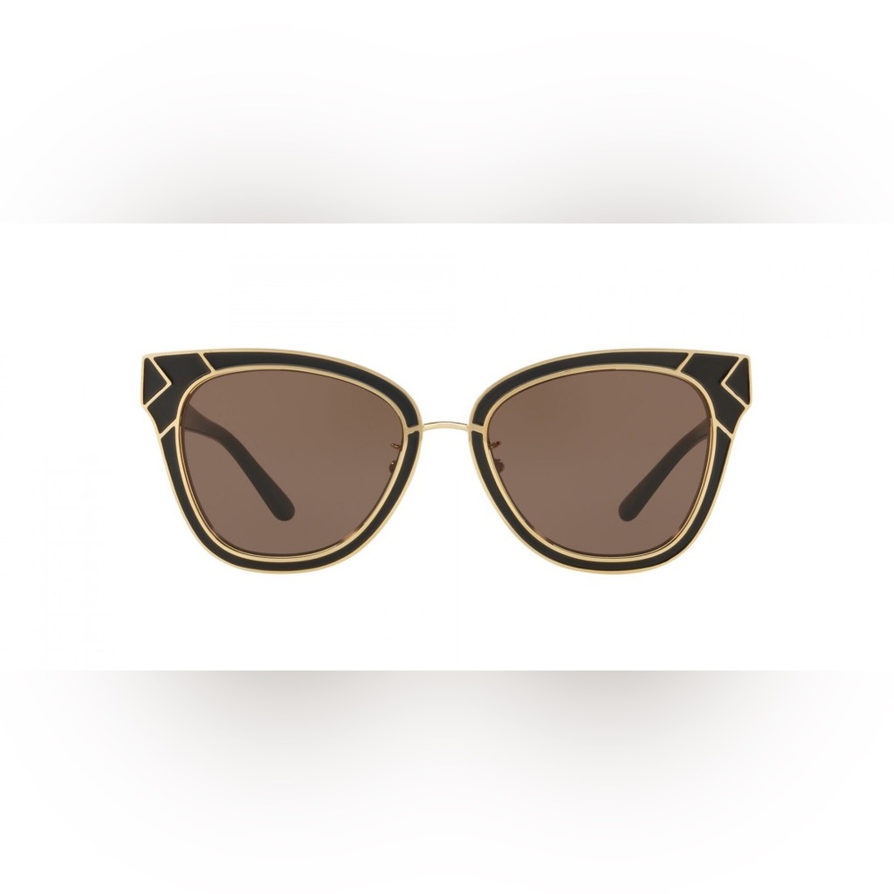 Tory Burch Black gold smoke sunglasses